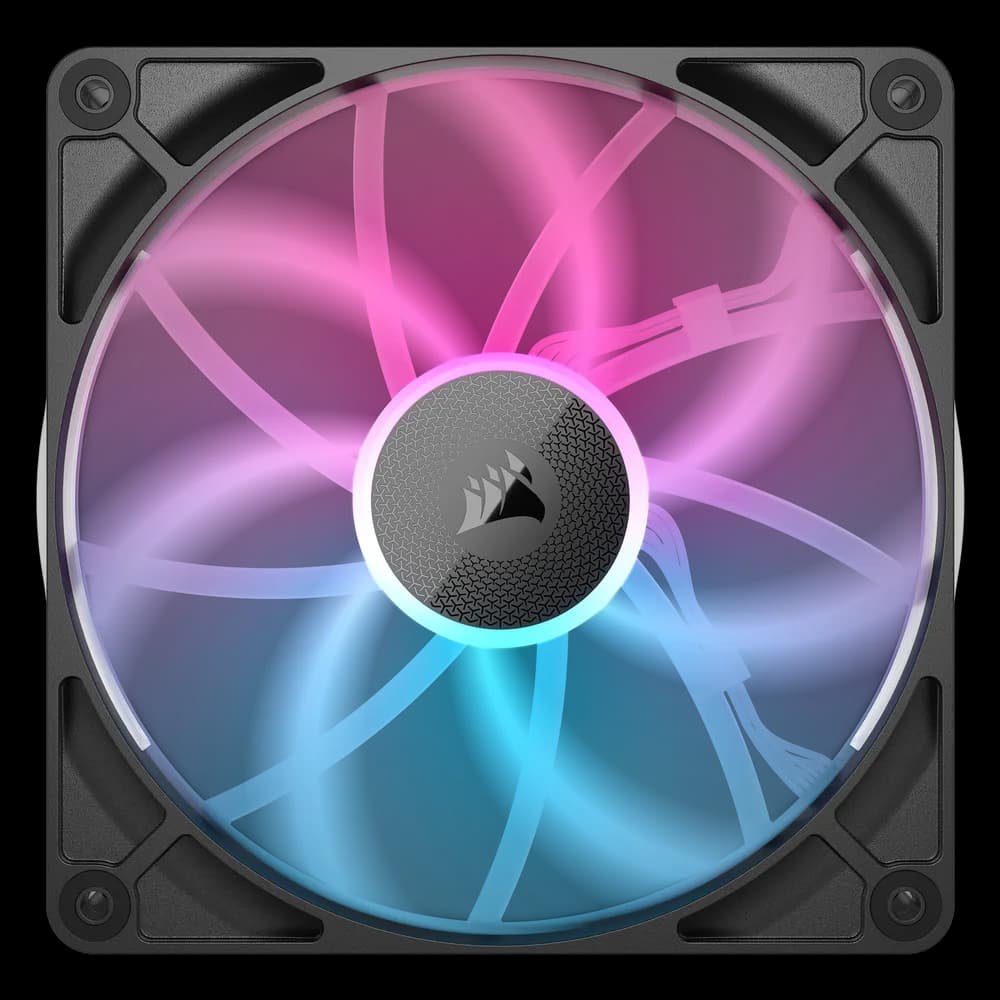VENTILATOR Corsair iCUE LINK RX140 1x140mm RGB NEGRU, 0.400-2100 RPM +/- 10%,18.1-95.7 CFM, Presiune Statica: 0.15-3.79 mm-H2O, 10-36dBA, Prindere magnetica, Lungime cablu 135mm "CO-9051019-WW" — miniatură
