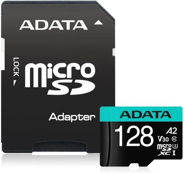 CARD MicroSD ADATA, 128 GB, microSDHC, clasa 10, standard UHS-I U3, "AUSDX128GUI3V30SA2"