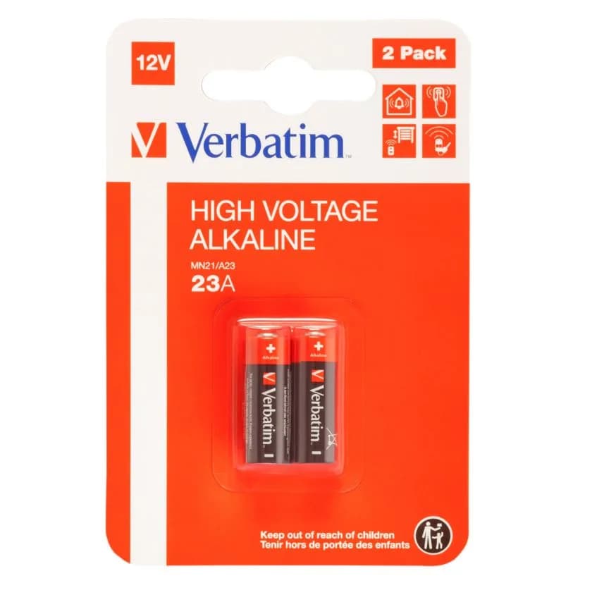 BATERIE ALCALINA VERBATIM 12V 23A 2 BUCATI "49940" — miniatură