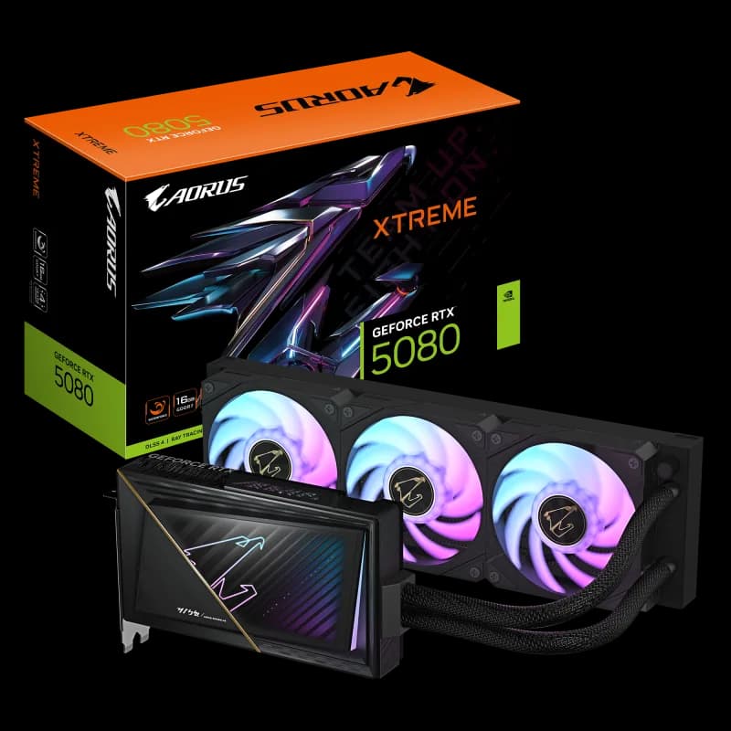 Placa video Gigabyte AORUS GEFORCE RTX 5080 XTREME WATERFORCE, 16GB GDDR7, PCI Express 5.0, 256-bit
