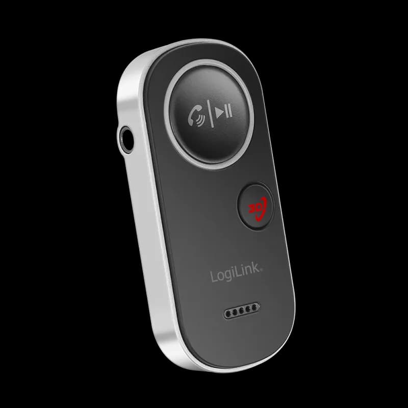 RECEIVER audio Logilink, conec prin Jack 3.5mm, dist max 10m, BT v5.4, ac. 150mAh, pana la 12 ore, card microSD, indicator LED, ant int, black 43501884 "BT0068"