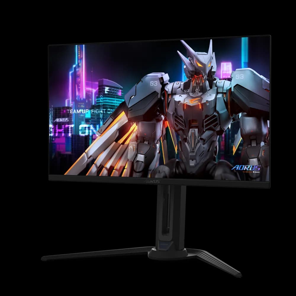Monitor GIGABYTE AORUS FO27Q5P, QD-OLED, 27", QHD, 2560 x 1440, DisplayPort, HDMI, Boxe, Pivot, 500Hz, 0.03 ms, Negru "FO27Q5P" — miniatură