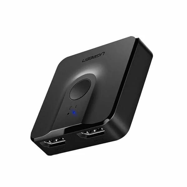 SWITCH video Ugreen, "CM217" 4K la 60Hz bi-directional, 2 x HDMI switch and HDMI splitter, negru, "50966"- 6957303859665 — miniatură