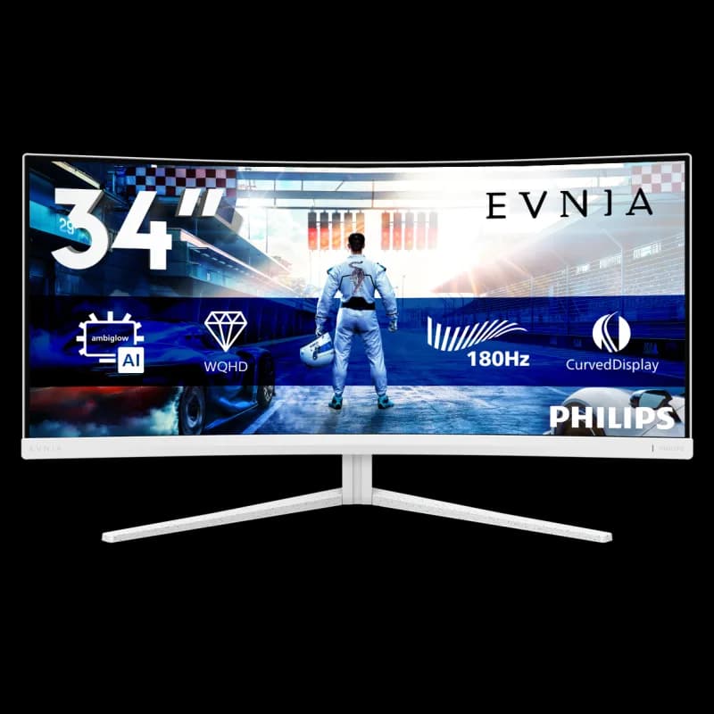 Monitor Gaming Philips Evnia 5000 34M2C5501A/00, 34", 3440 x 1440 pixeli, White