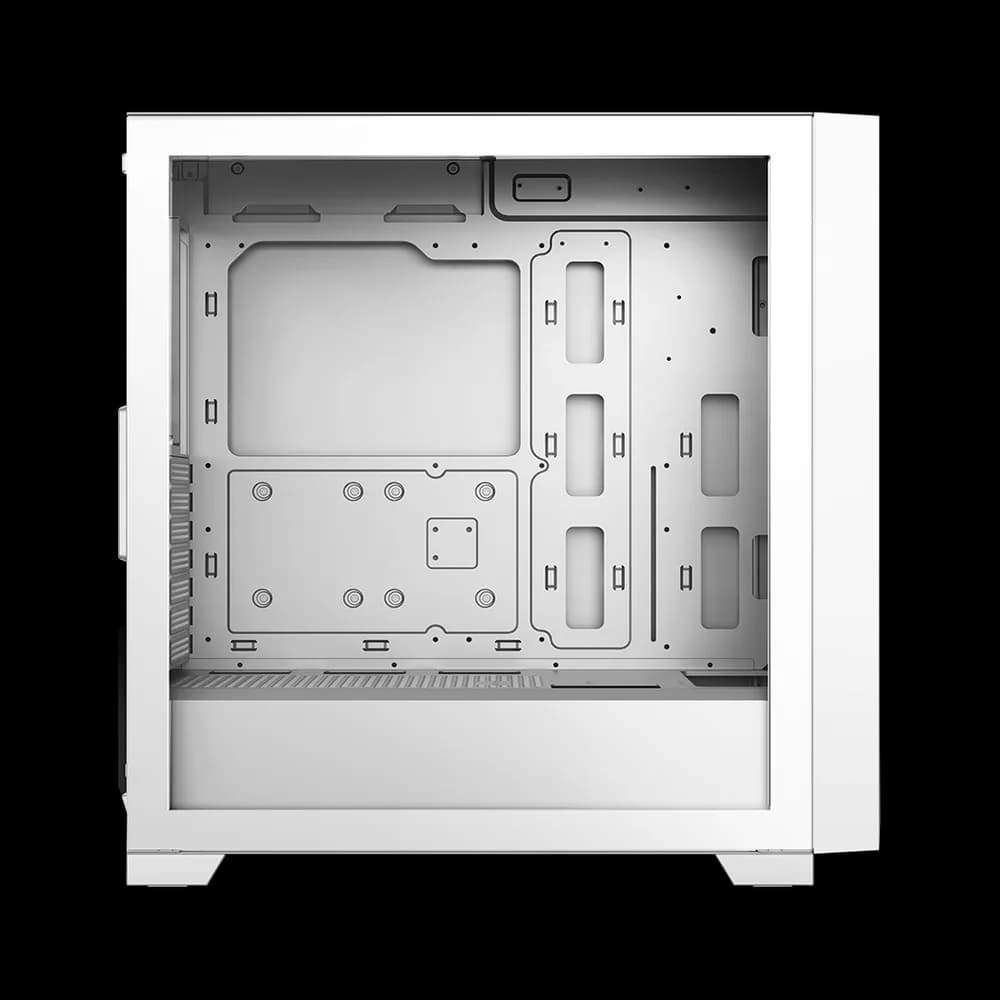 CARCASA PCCOOLER, Middle Tower, ATX, fara sursa, sticla securizata, 3 ventilatoare incluse, iluminare ARGB, alb, USB 3.2 gen 2 x 2, mic, audio, "C3D510 ARGB WH" — miniatură