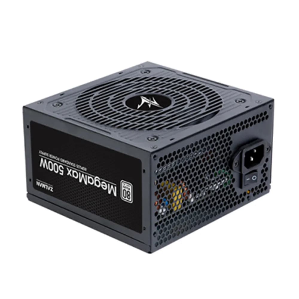 SURSA Zalman "TXII", 500W, certificare 80 Plus, non-modular, fan 120mm, negru, "ZM500-TXII"