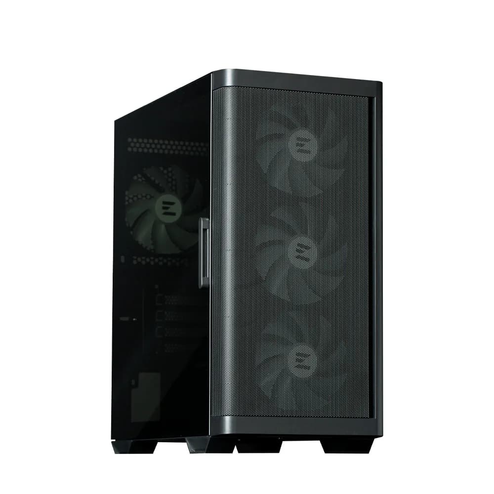 CARCASA Zalman "M4", mini tower, gaming, fara sursa, suporta 8xfan, 6xfan inclus, PSU shroud, USB 3.1 gen1 x 2, USB 2.0 x 1, audio+mic, negru, "M4 Black"