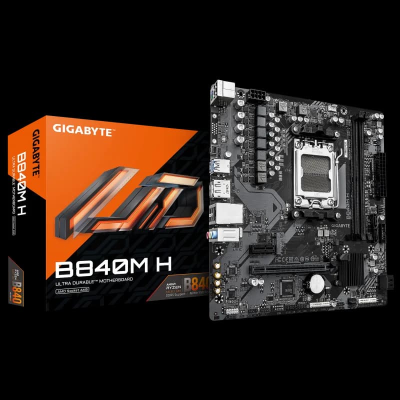 Placa de baza Gigabyte B840M H, Socket AM5, DDR5, Micro-ATX