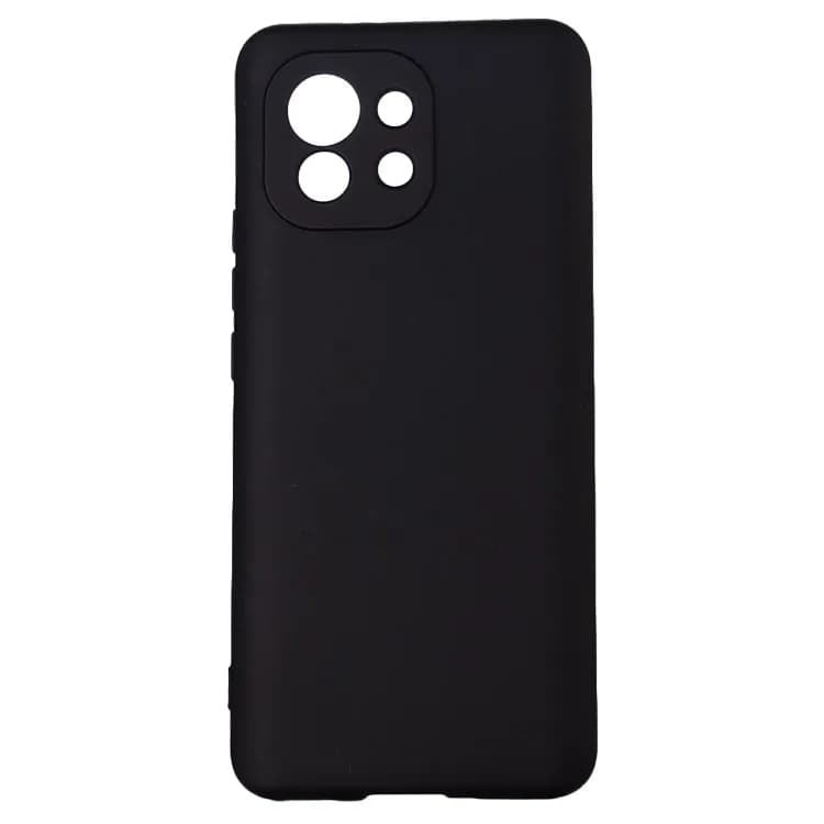 Husa Xiaomi Mi 11 5G Spacer, negru, grosime 2mm, material flexibil silicon + interior cu microfibra "SPPC-XI-MI-115G-SLK" — miniatură