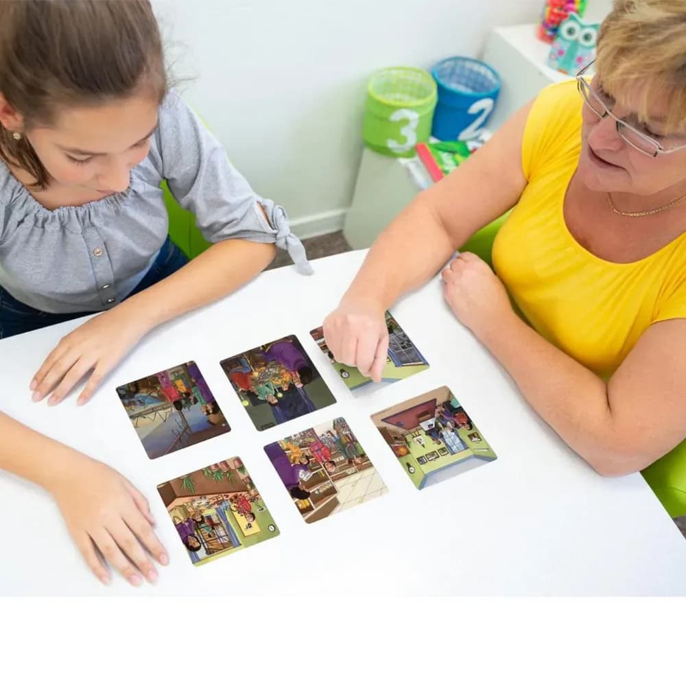 Cartonașe de Secvențiere „Meserii din Comunitate” pentru Logopedie – 12 Seturi — miniatură