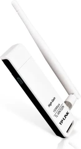 ADAPTOR RETEA TP-LINK, extern wireless 2.4 GHz, USB 2.0, port, 150 Mbps, antena externa detasabila x 1, "TL-WN722N"