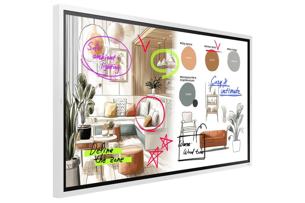 SAMSUNG FLIP 5 PRO WM65FX 65inch Tactile Infrared 20p UHD 3840x2160 16:9 350 without glass 16/7 from the mate "LH65WMFWBGCXEN" — miniatură