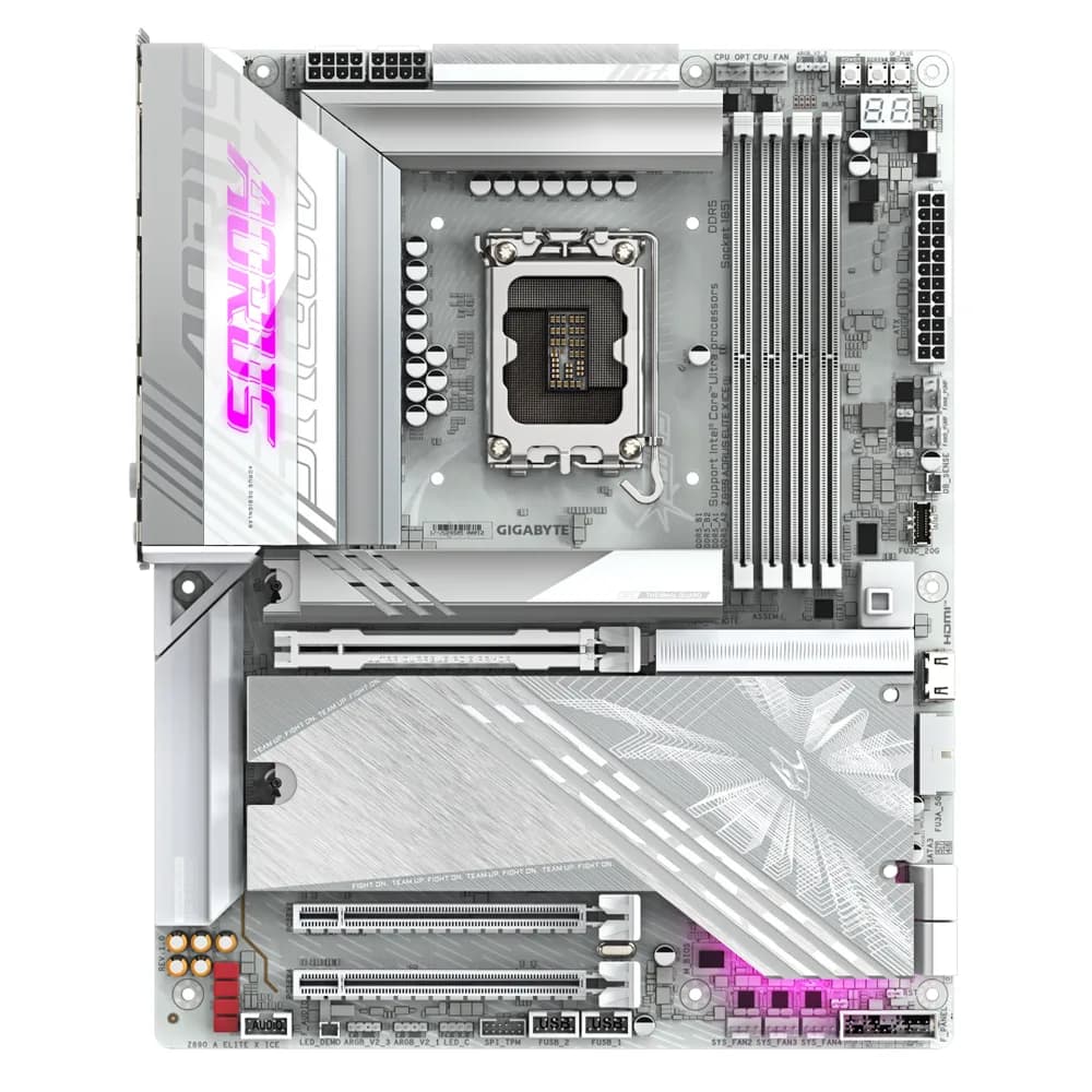 Placa de baza Gigabyte Z890 AORUS ELITE X ICE, Socket 1851, DDR5, ATX — miniatură