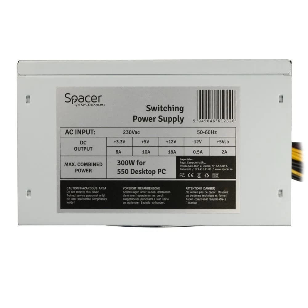 Sursa Spacer SPS-ATX-550-V12, 300W