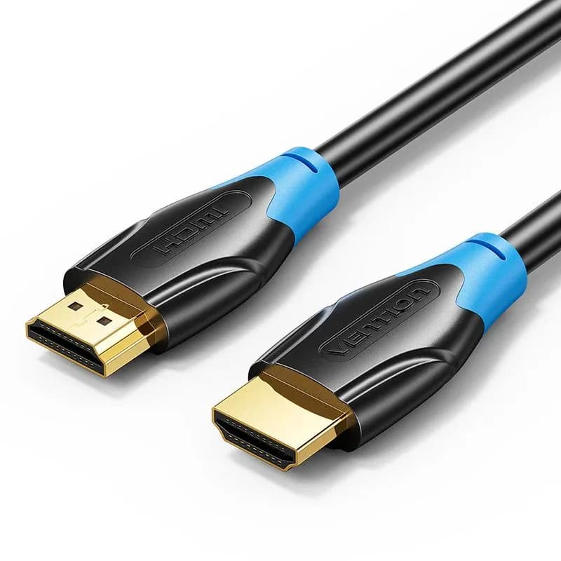 Cablu video Vention, HDMI (T) la HDMI (T), 8m, rezolutie 4K la 30Hz, conectori auriti, negru-albastru, "AACBK" - 6922794732698