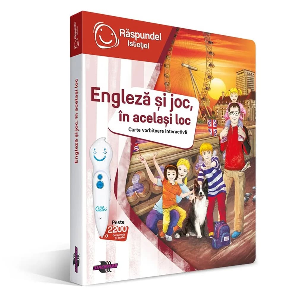 Raspundel Istetel, Carte - Engleza si joc, in acelasi loc, ALBI - BLACKFIRE — miniatură