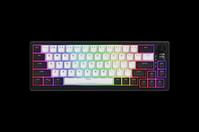 Tastatura Mecanica Gaming HATOR Skyfall 65 MAG ULTIMA 8K wireless, RGB, Wireless, Alb-Negru