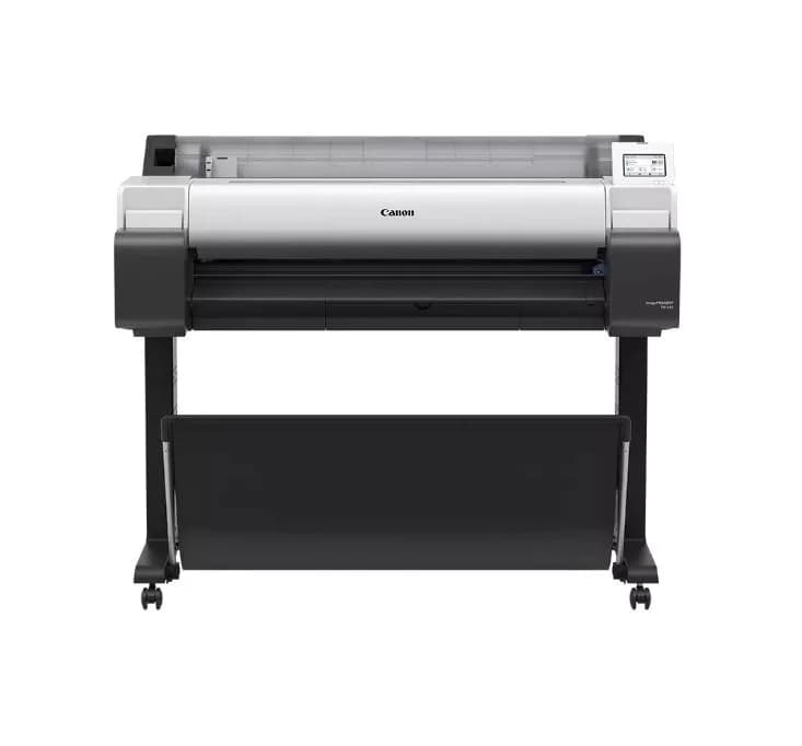 Plotter Canon imagePROGRAF TM-340 36"(914mm), format A0, 5 culori, rezolutie max 2400x1200dpi, memorie 2GB, limbaje de imprimare: HP-GL/2, HP RTL, JPEG (Ver. JFIF 1.02), CALS G4 (submission via FTP only), Display LCD 4.3", interfata: USB 2.0, Ethernet, WIFI, consumabile: M: PFI-031(55ml)
