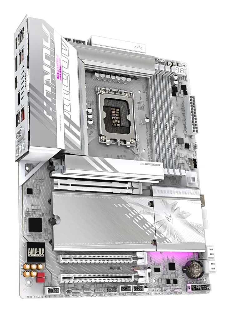 Placa de baza GIGABYTE Z890 Aorus Elite WF7 ICE Mainboard, Sockel LGA 1851, Intel Z890, ATX, DDR5 "Z890 AORUS ELITE WIFI7 ICE" — miniatură