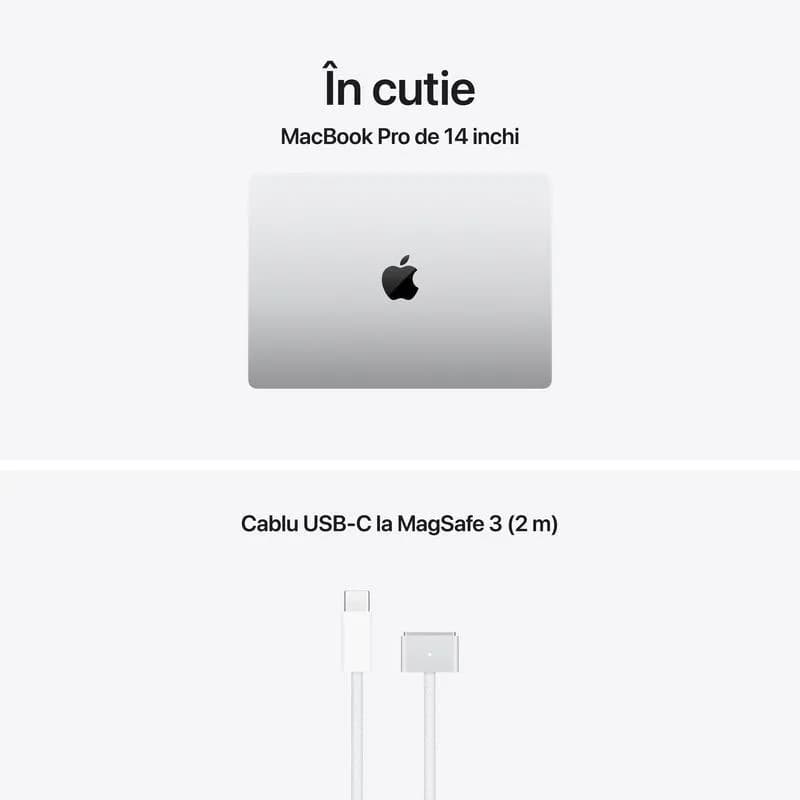 MacBook Pro 14.2"/Apple M5 (CPU 10-core, GPU 10-core, Neural Engine 16-core)/24GB/1TB - Silver - INT KB (No Adapter) - 2025 — miniatură