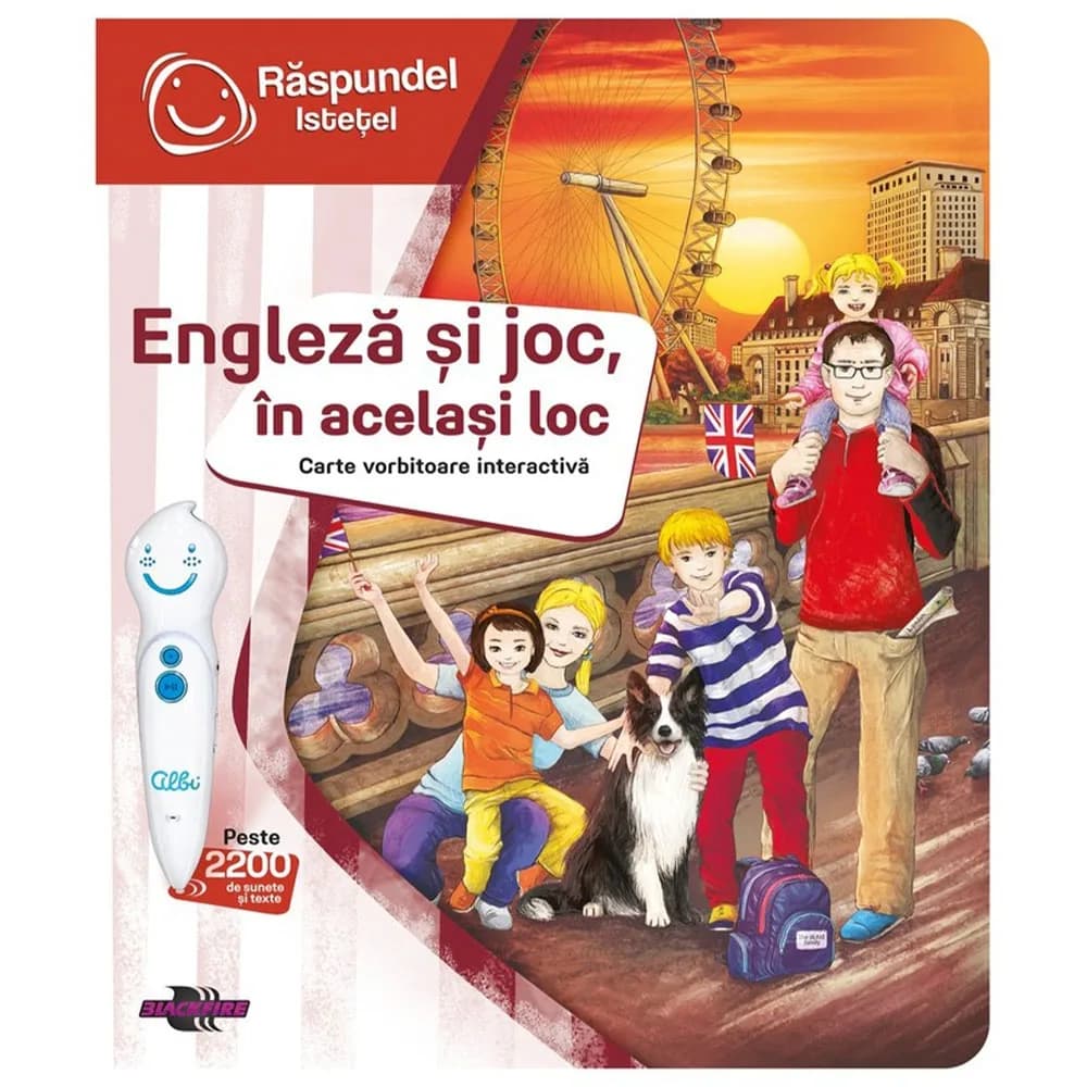 Raspundel Istetel, Carte - Engleza si joc, in acelasi loc, ALBI - BLACKFIRE — miniatură