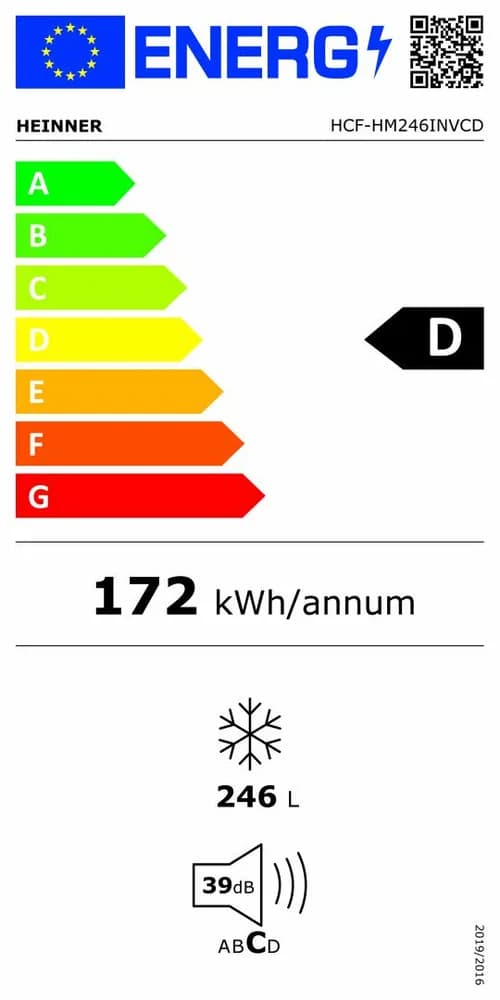 LADA FRIGORIFICA HEINNER HCF-HM246INVCD — miniatură