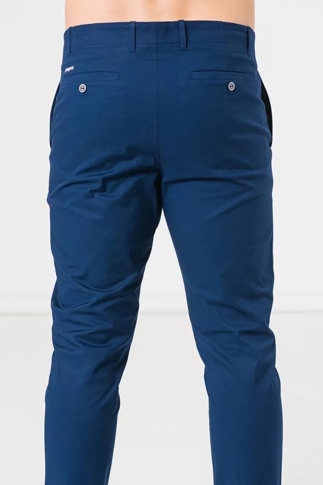 PANTALONI LUNG CASUAL BARBATI NAVY M — miniatură