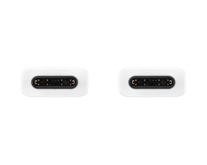 CABLU alimentare smartphone Samsung, USB Type-C (T) la USB Type-C (T), cauciuc, lungime 1 m, alb, "EP-DA705BWEGWW" — miniatură
