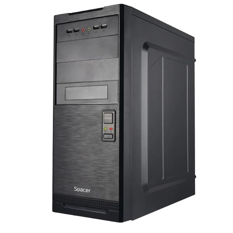 Carcasa SPACER SPCS-OC-STYLE, Mid Tower, Black — miniatură