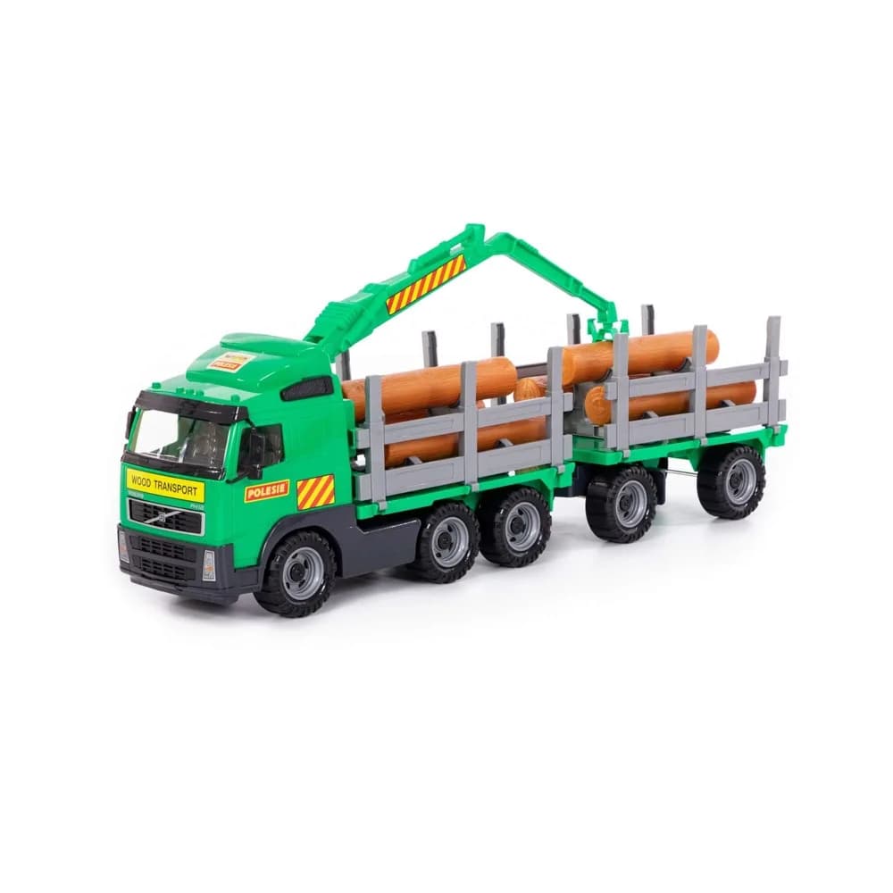 Trailer+remorca+lemne - Volvo PowerTruck, 77x19x25 cm, Wader — miniatură