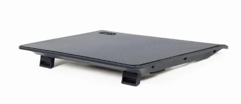STAND GEMBIRD notebook 15.6", sita metal, fan 2x15cm, LED light, black, NBS-2F15-05" — miniatură