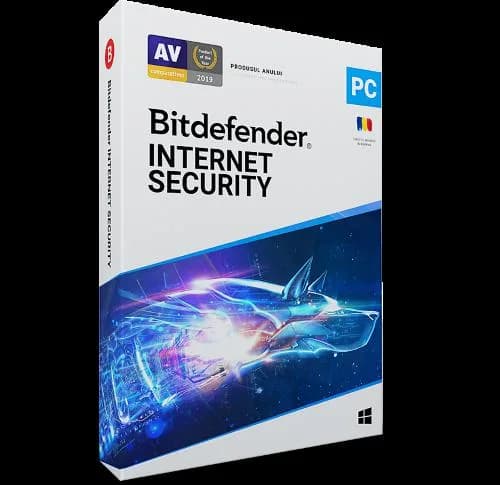 Licenta retail Bitdefender Internet Security - protectie completapentru Windows, valabila pentru 1 an, 10 dispozitive, new