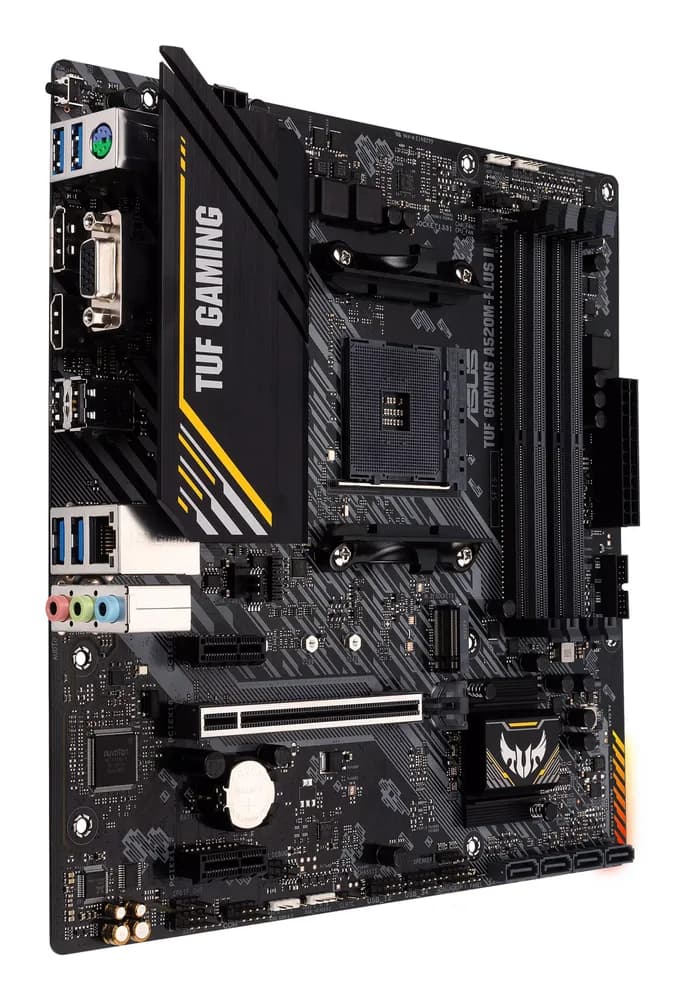 Placa de baza Asus TUF GAMING A520M-PLUS II, AM4, DDR4, mATX, Negru "TUF GAMING A520M-PLUS II" — miniatură