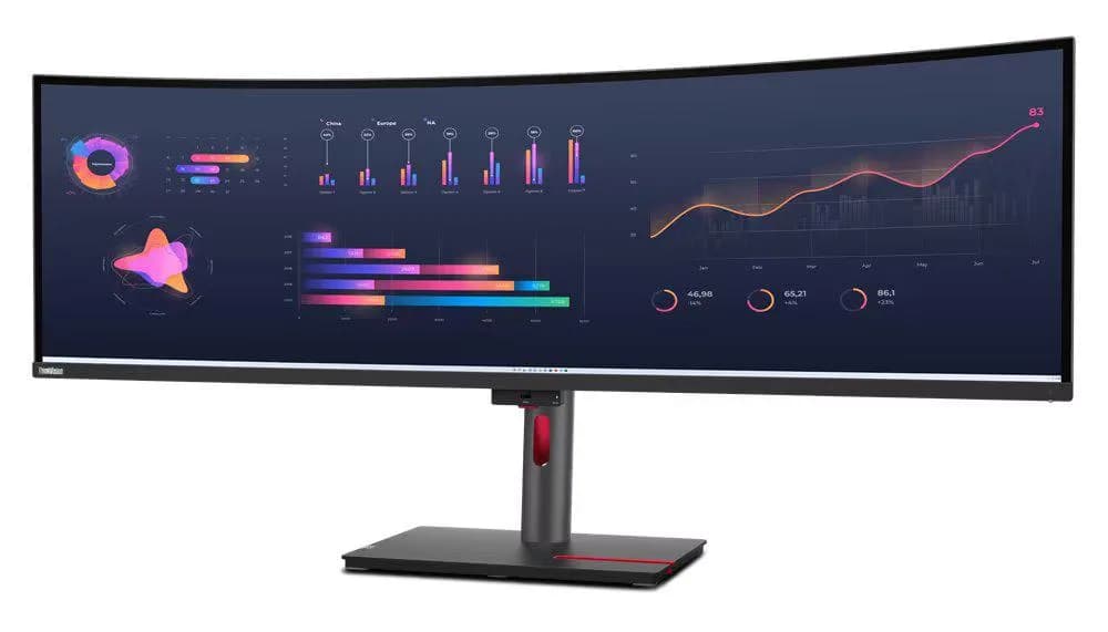 Monitor Commercial Lenovo ThinkVision P49w-30, 49", 5120 x 1440 pixeli, Black — miniatură