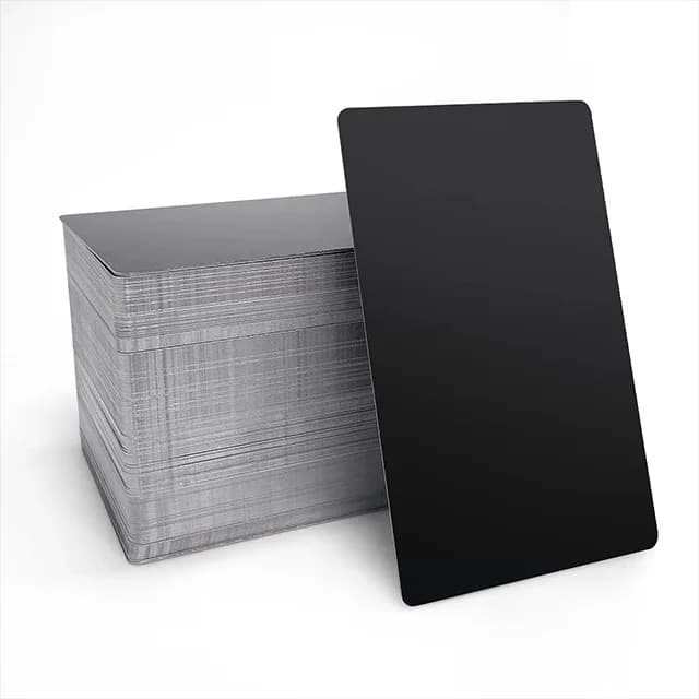 Material pentru gravare laser xTool Frosted Black Aluminum Business Cards (300 buc)