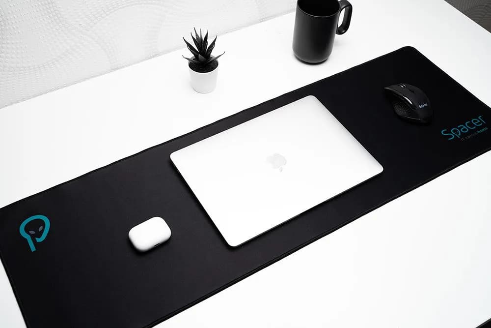 Mousepad Gaming SPACER SP-PAD-GAME-B, 900 x 300 mm, Negru — miniatură