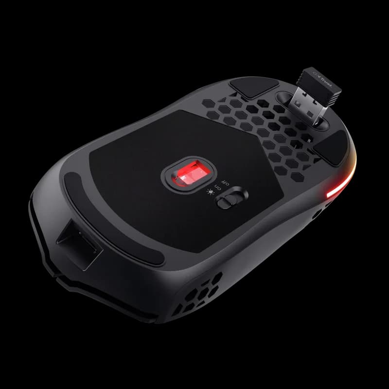 Mouse Gaming Wireless Trust GXT 929 Helox, 4800 dpi, Negru — miniatură