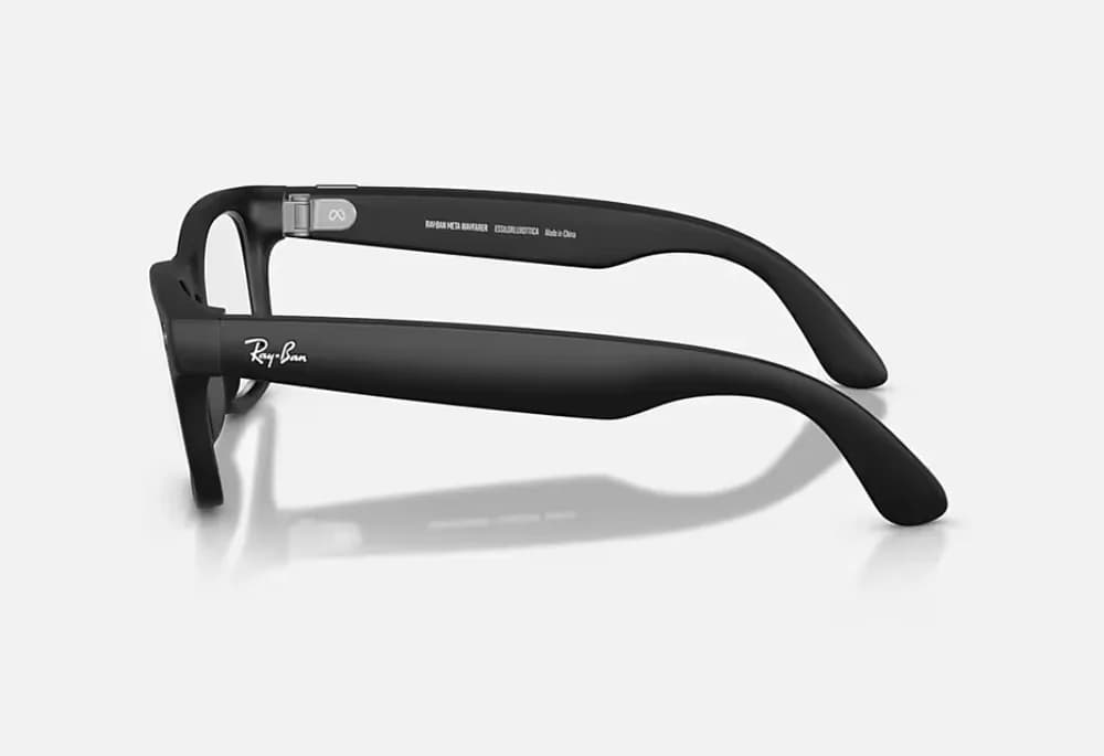 Ray-Ban Meta Wayfarer Gen 2 AI Glasses Matte Black/Clear (Large) — miniatură