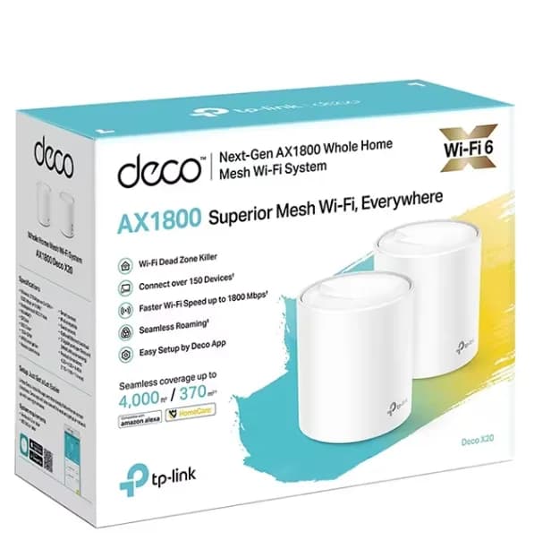 Router wireless TP-LINK AX1500 Whole Home Mesh Wi-Fi 6 System, WIFI 6, Mesh, Dual Band — miniatură