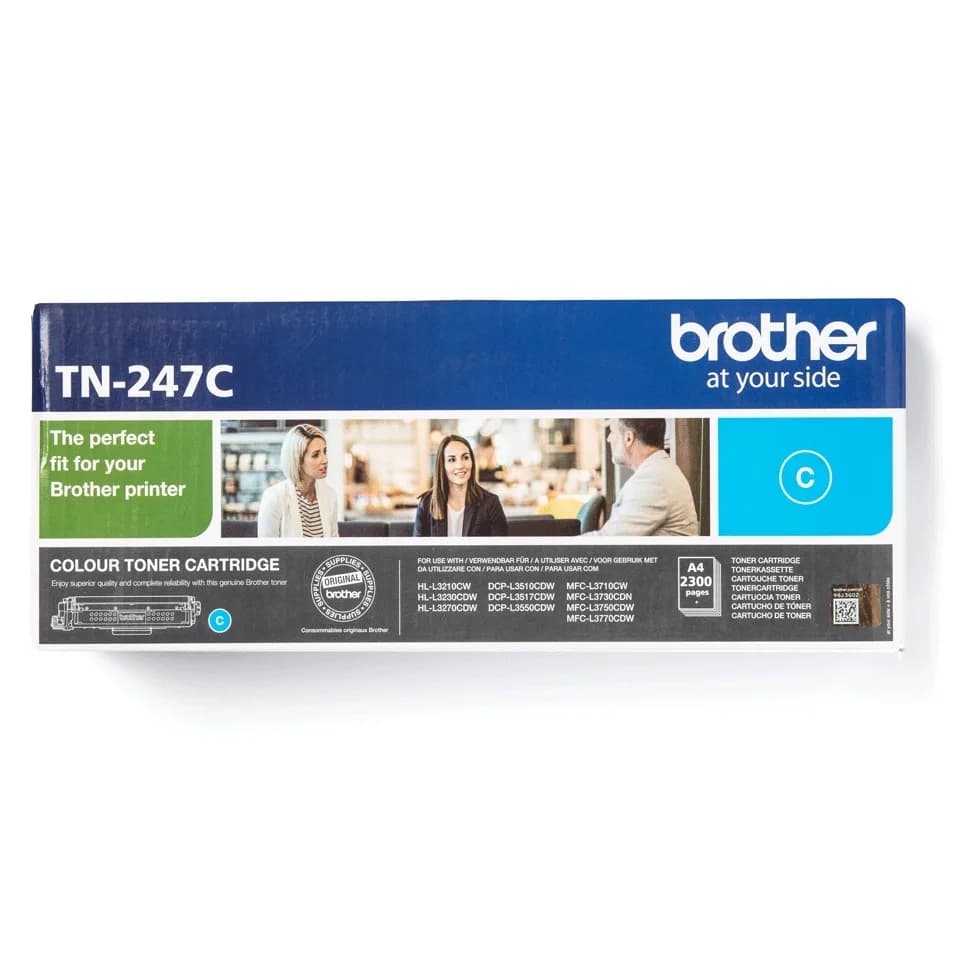 Toner Original Brother Cyan, TN247C, pentru HL-L3210|L3270|DCP-L3510|L3550|MFC-L3730|L3770, 2.3K, "TN247C"