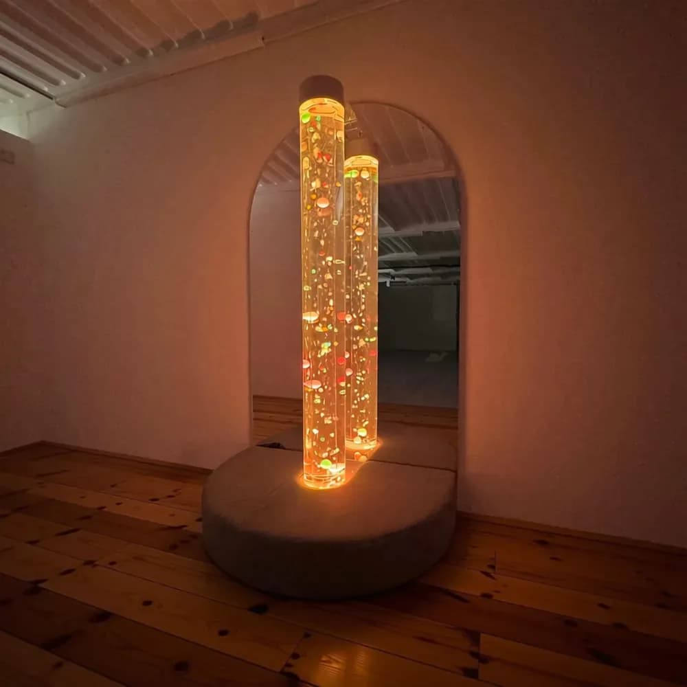 Tub cu bile Jumbo, oglindă și bordură căptușită — miniatură