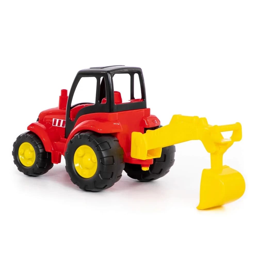Tractor-excavator - Champion, 36x22x31 cm, Polesie — miniatură