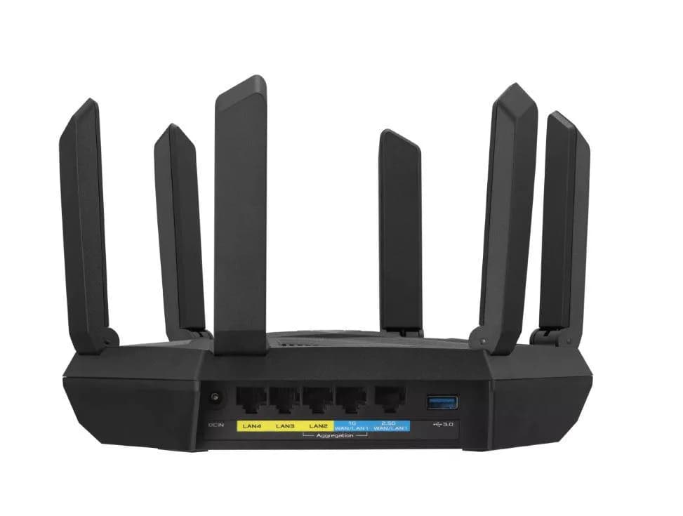 Router wireless ASUS RT-AXE7800, WIFI 6E, Mesh, Tri-Band — miniatură