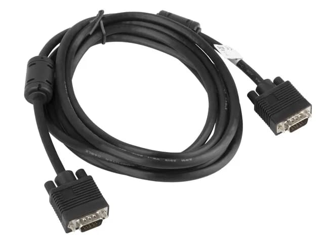 Lanberg CA-VGAC-10CC-0030-B VGA cable 3 m VGA (D-Sub) Black "CA-VGAC-10CC-0030-B" — miniatură