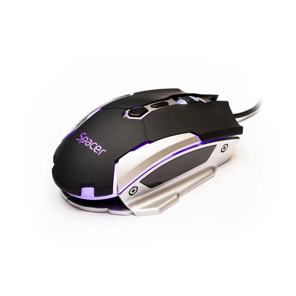 Mouse Gaming SPACER SPGM-PULSAR-LITE, 3200 - 3800 dpi, Multicolor — miniatură