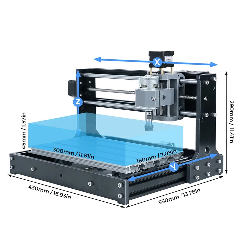 Accesoriu gravator laser TwoTrees TTC3018S CNC Machine — miniatură