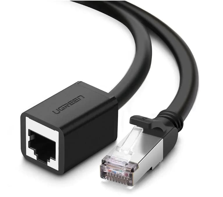PATCH CORD UTP prelungitor Ugreen Cat6, "NW112", fire din cupru, RJ-45 (T) la RJ-45 (M), viteza maxima 1 Gbps, 5m, negru "11283" - 6957303882830