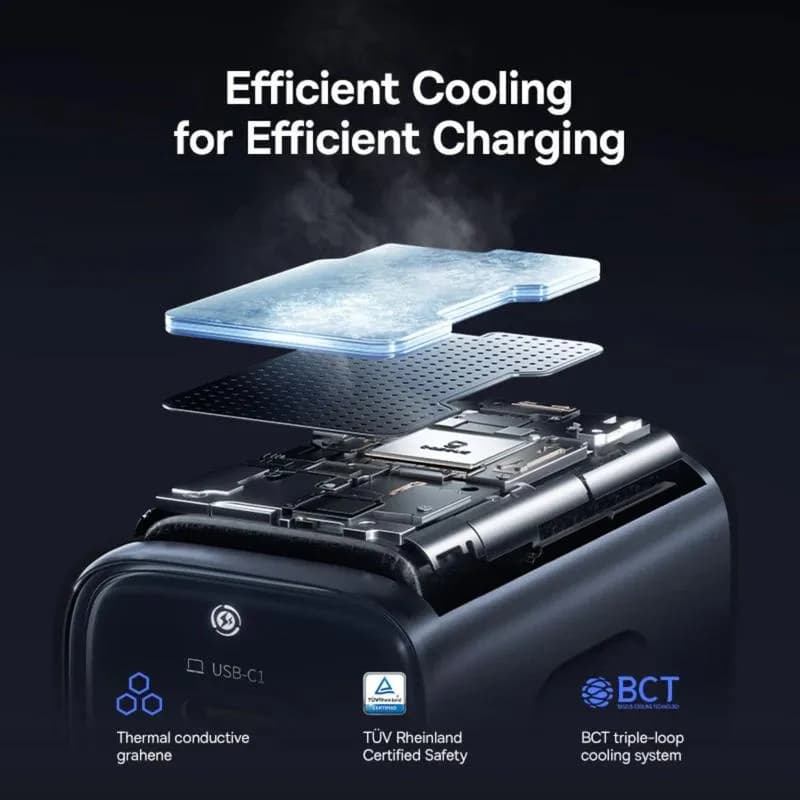 INCARCATOR retea Baseus PicoGo AE11, Quick Charge 67W, 1 x USB, 2 x USB Type-C, negru "E0121200" - 6932172699963 — miniatură