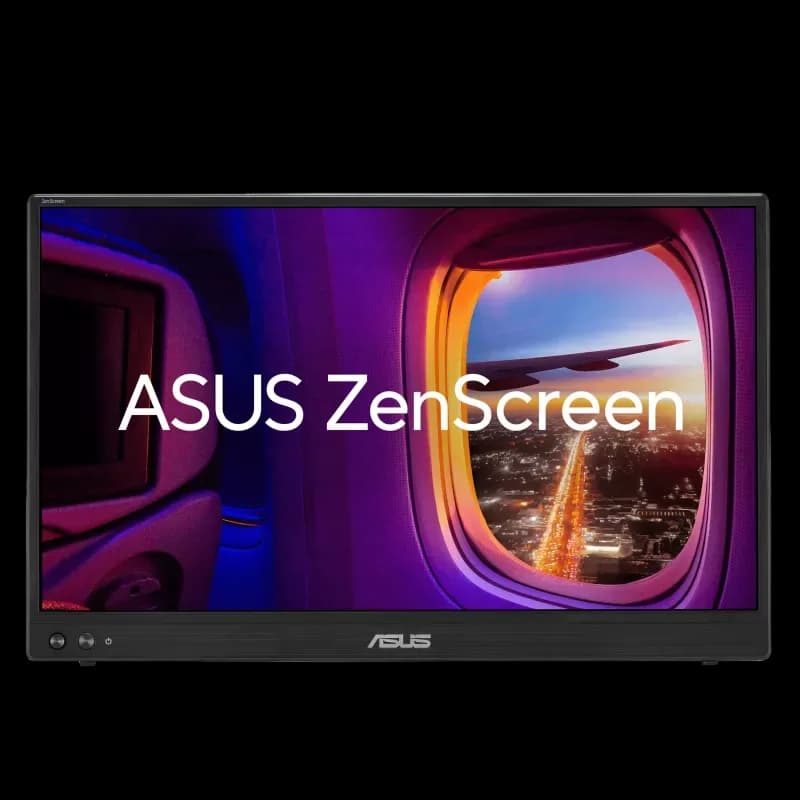 Monitor Asus Portabil ZenScreen MB16AHVE, 15.6", IPS, FullHD, 1920 x 1080, USB Type-C, mini-HDMI, 16:9, Auto Rotation, Negru 90LM0385-B01N71 "MB16AHVE"