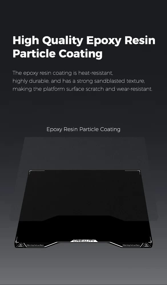 Rășină 3D Creality Hi Epoxy Build Plate — miniatură